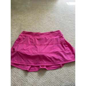 Lululemon Pace Rival Skirt Hot Pink